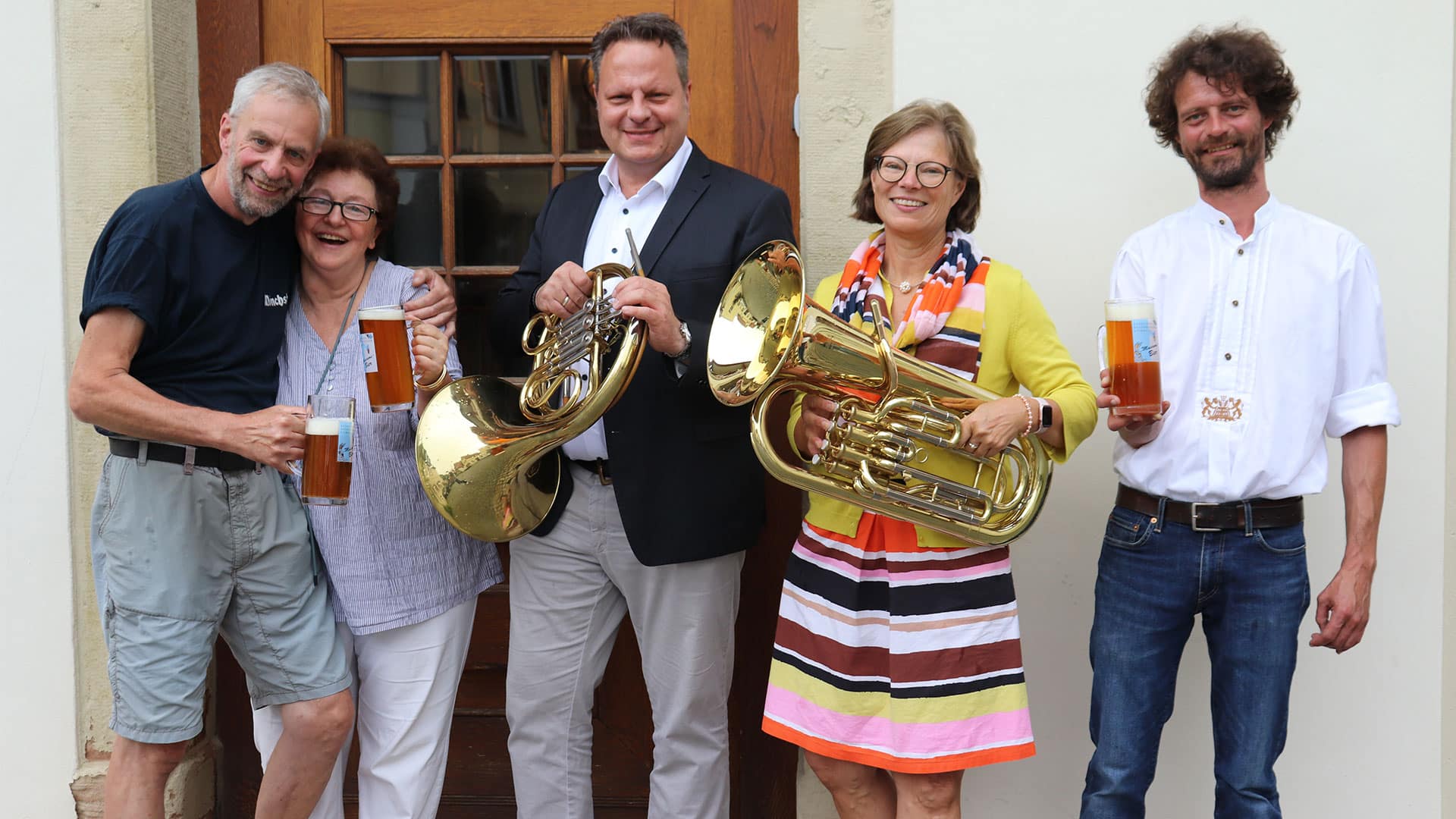 Musikverein Freistadt Rust spielt beim Kulmbacher Altstadtfest im Hinteren Oberhacken